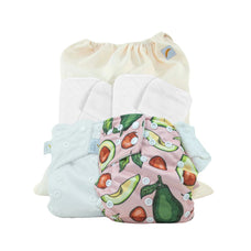 The Sleep Saver | 2 Anti-Rash, Reusable Bamboo Diapers